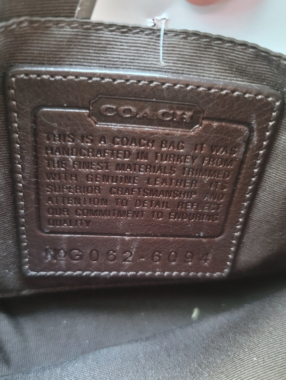 Coach Signature C Demi Pouch Jacquard Leather Baguette 6094 Y2K Vintage - Picture 8 of 8